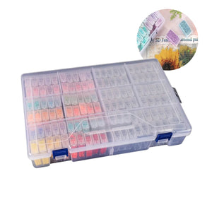 Sortierbox Aufbewahrungsbox DIY-Diamond Painting-Organizer mit Aufklebern