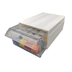 Organizer DIY-Diamant Sortierbox mit Schublade Aufbewahrungsbox Verstaumöglichkeit mit Aufklebern