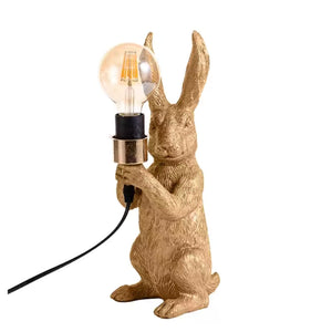 Hasenlampe Nachttischlampe Tiermotiv-Beleuchtung Hasen-Dekoleuchte