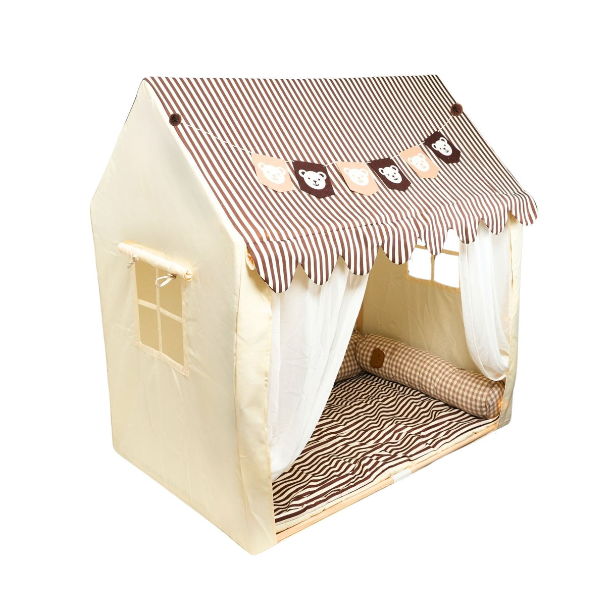 Spielhütte Kinder-Spielhaus Hauszelt Kinderzelt Spielzelt Kuschelhaus