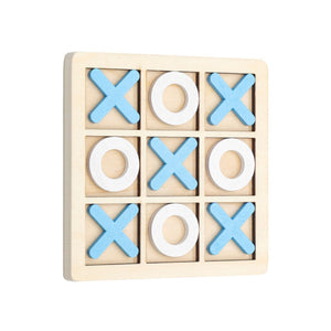 Tic Tac Toe Geschicklichkeitsspiel X und O Drei gewinnt Holzspielzeug