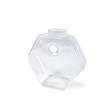 Stehende Glasvase Hexagonform Blumenvase Vase Dekoration