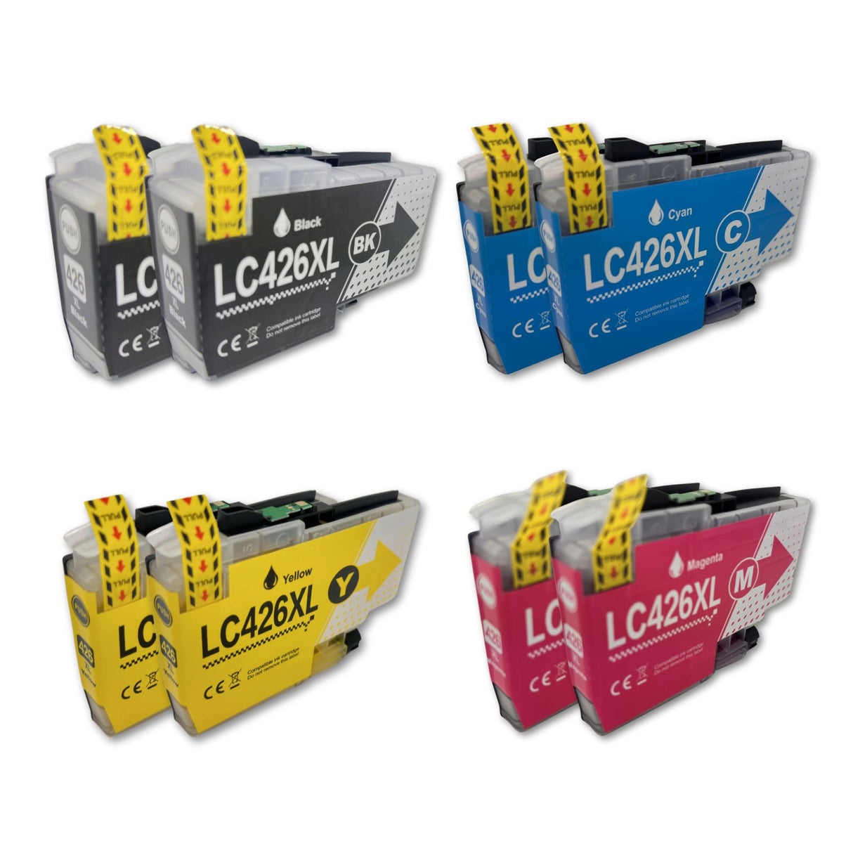 Alternative Tintenpatrone zu Brother LC-426 XL - Black Cyan Yellow Magenta - 8er Set