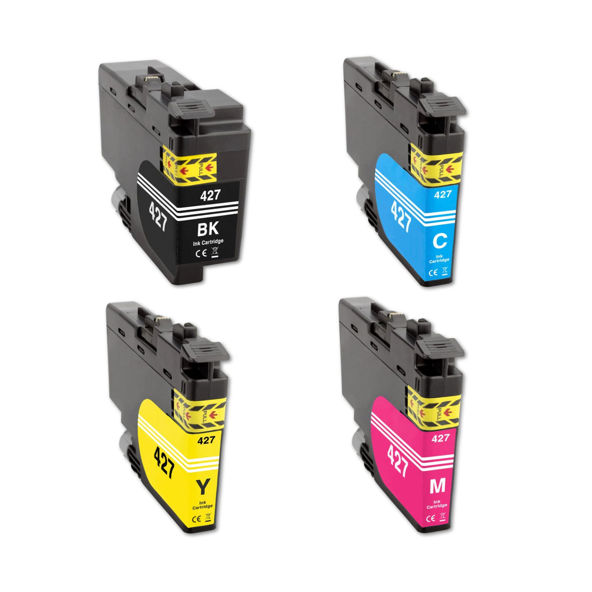 Alternative Tintenpatrone zu Brother LC-427 - Black Cyan Yellow Magenta - 4er Set