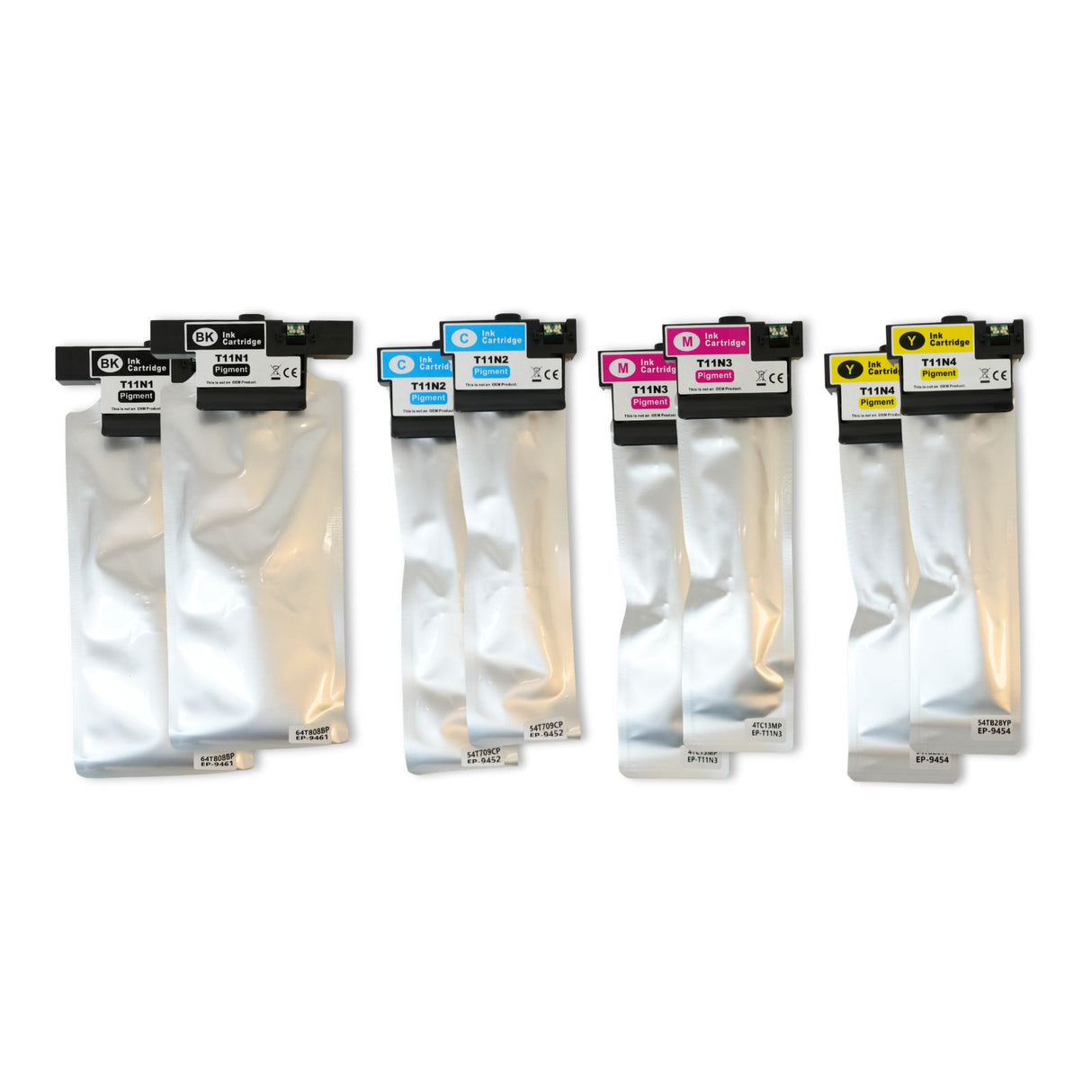 Alternative Tintenpatrone zu Epson T11N XL - Black Cyan Yellow Magenta - 8er Set