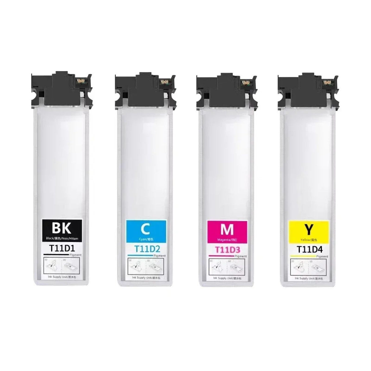 Kompatible Tintenpatrone XL für Epson WorkForce Pro WF-C5890DW - Black Cyan Yellow Magenta - 4er Set