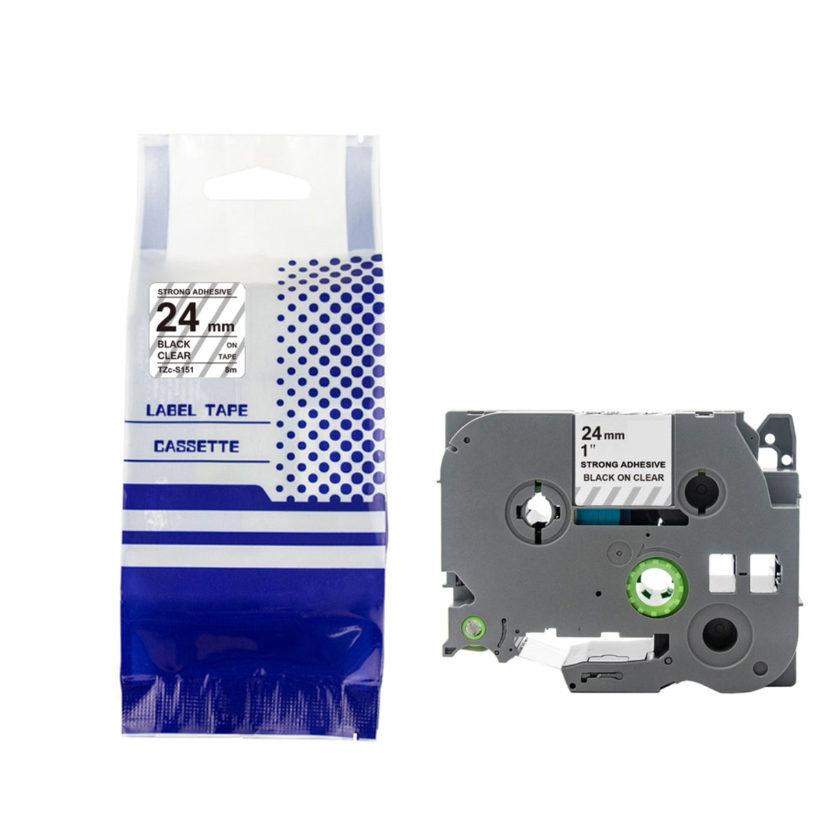 Alternatives Etikettenband zu Brother TZe-S151 Beschriftungsband