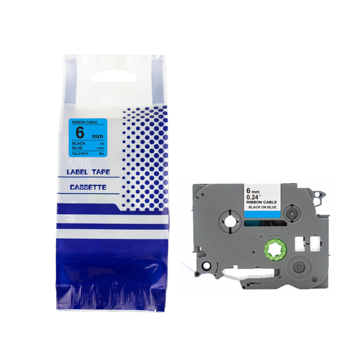Alternatives Etikettenband zu Brother TZe-FX511 Beschriftungsband