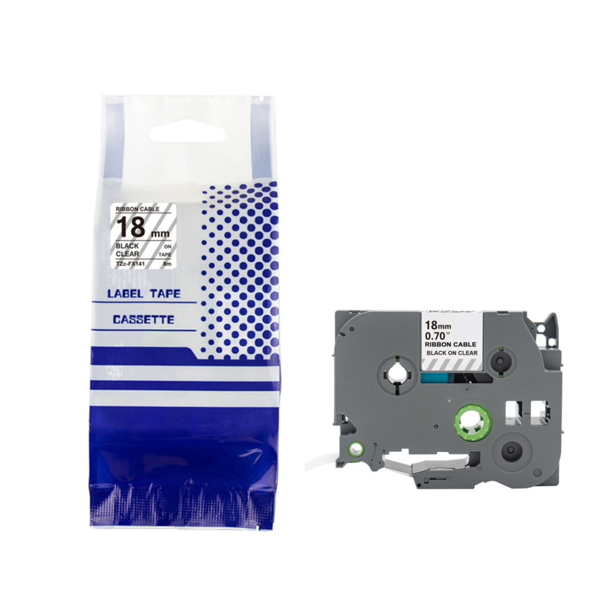 Alternatives Etikettenband zu Brother TZe-FX141 Beschriftungsband