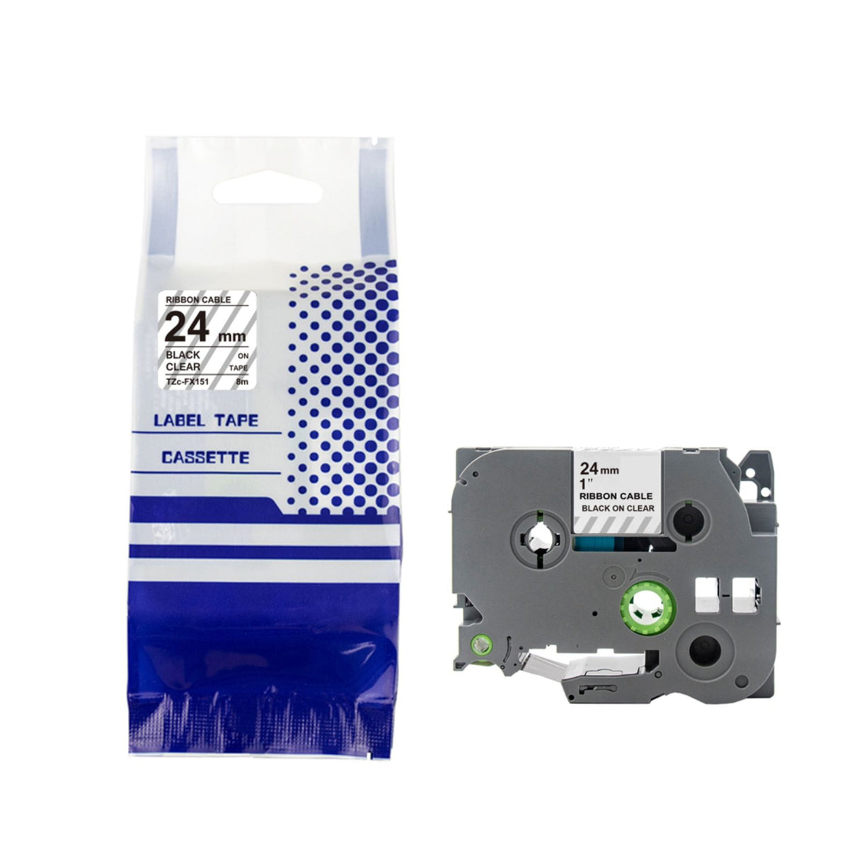 Alternatives Etikettenband zu Brother TZe-FX151 Beschriftungsband