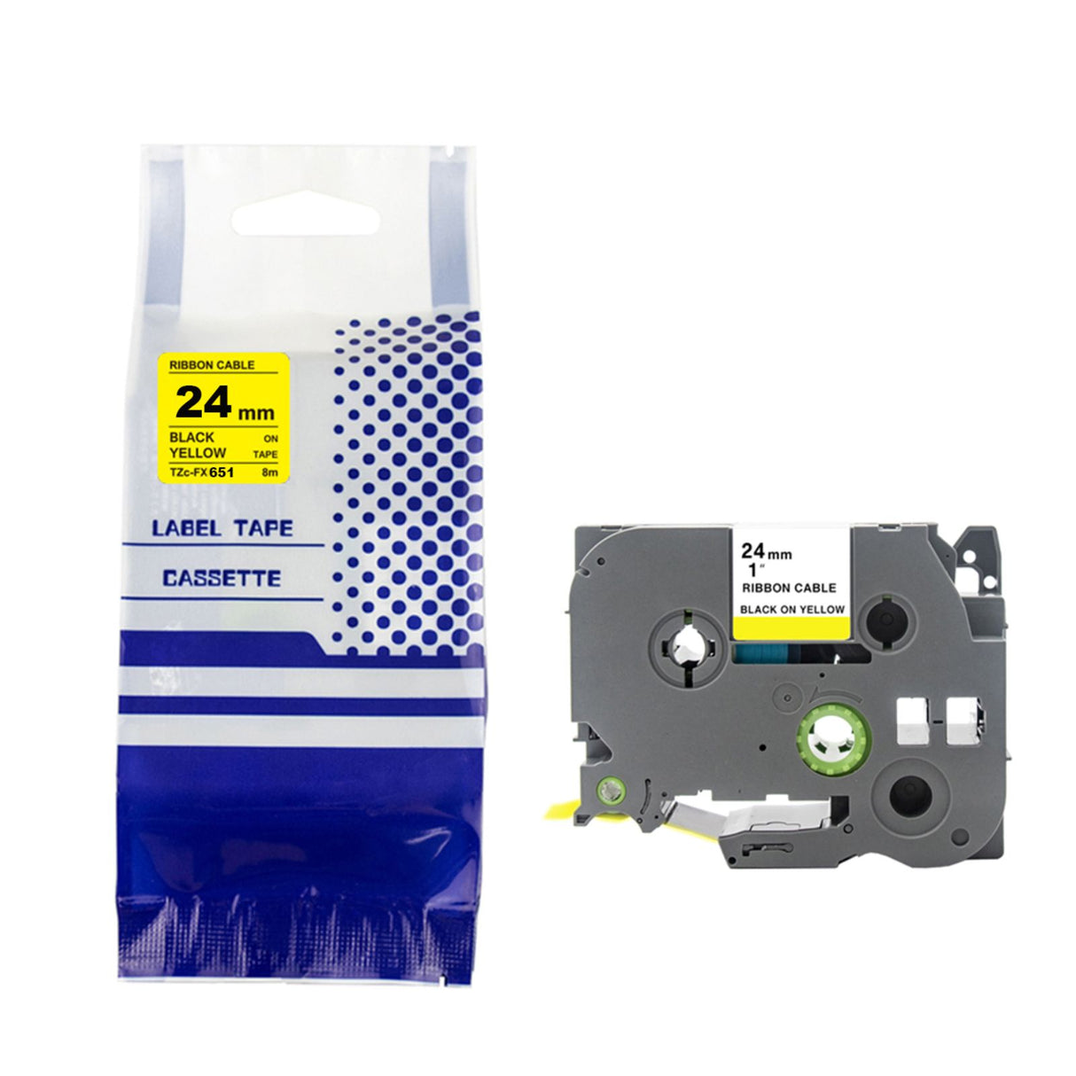 Alternatives Etikettenband zu Brother TZe-FX651 Beschriftungsband