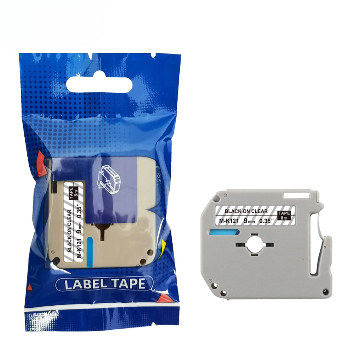 Alternatives Etikettenband zu Brother M-K121BZ Beschriftungsband