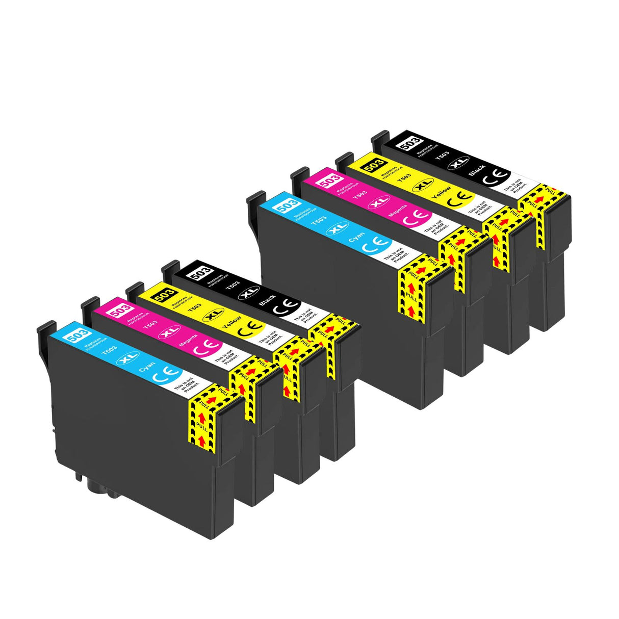 Kompatible Tintenpatrone XL für Epson WorkForce WF-2965DWF - Black Cyan Yellow Magenta - 8er Set