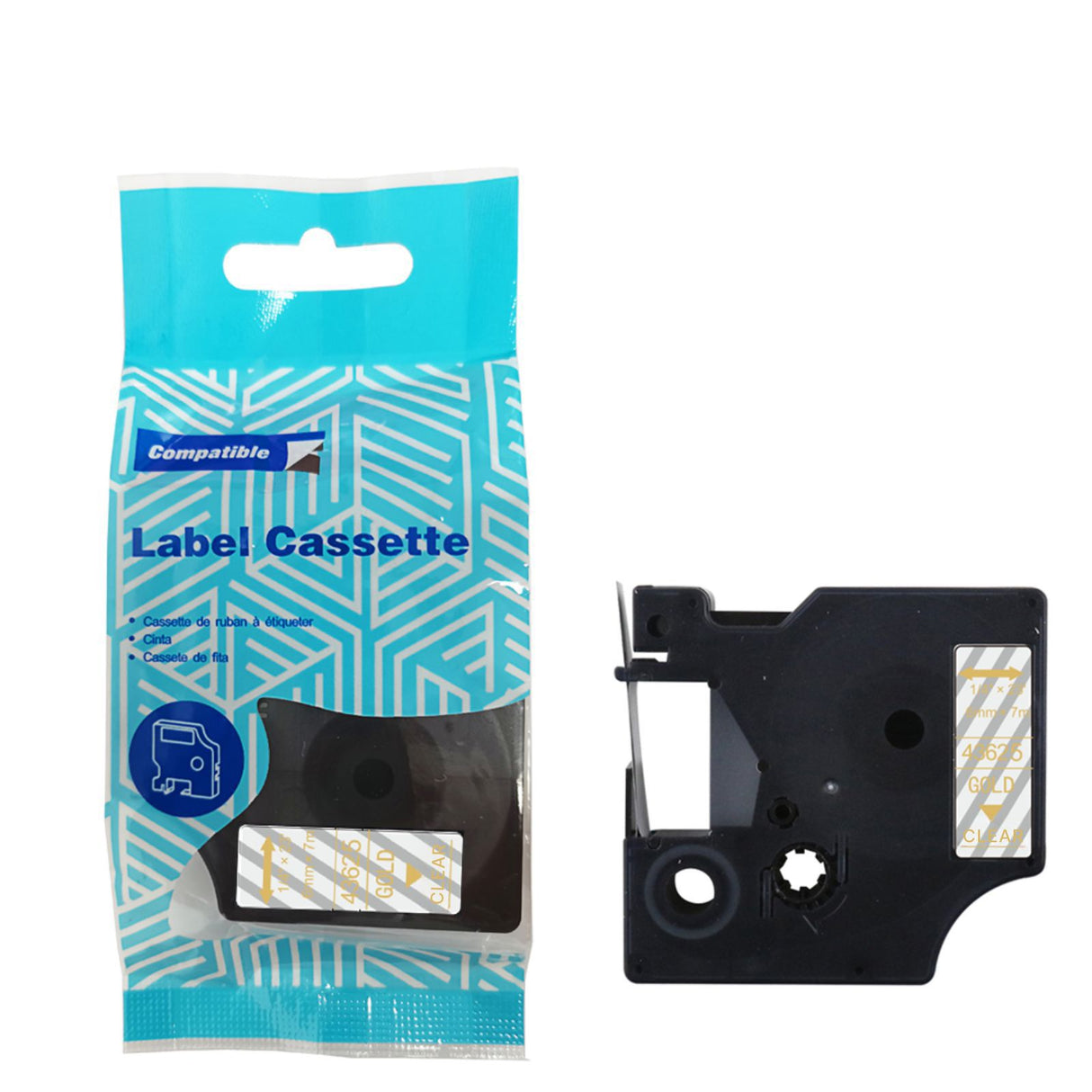 Alternatives Etikettenband zu Dymo D1 43625 Beschriftungsband