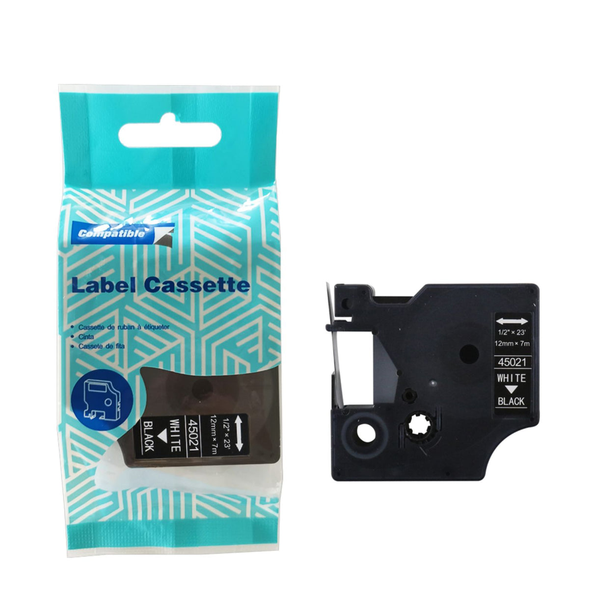 Alternatives Etikettenband zu Dymo D1 45021 / S0720610 Beschriftungsband