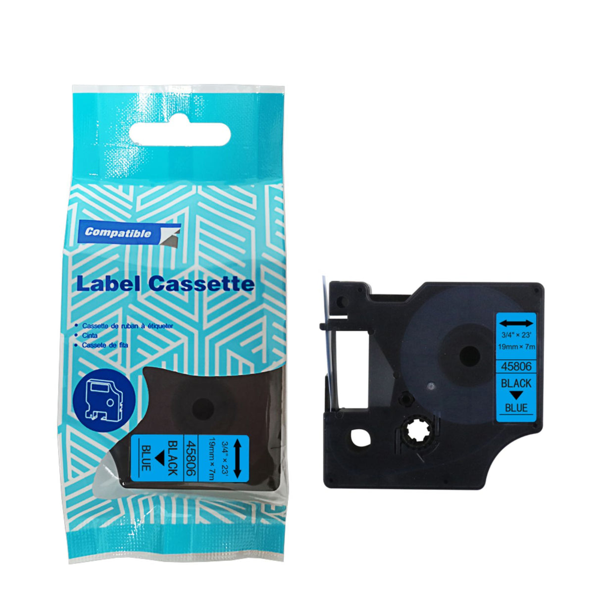 Alternatives Etikettenband zu Dymo D1 45806 / S0720860 Beschriftungsband