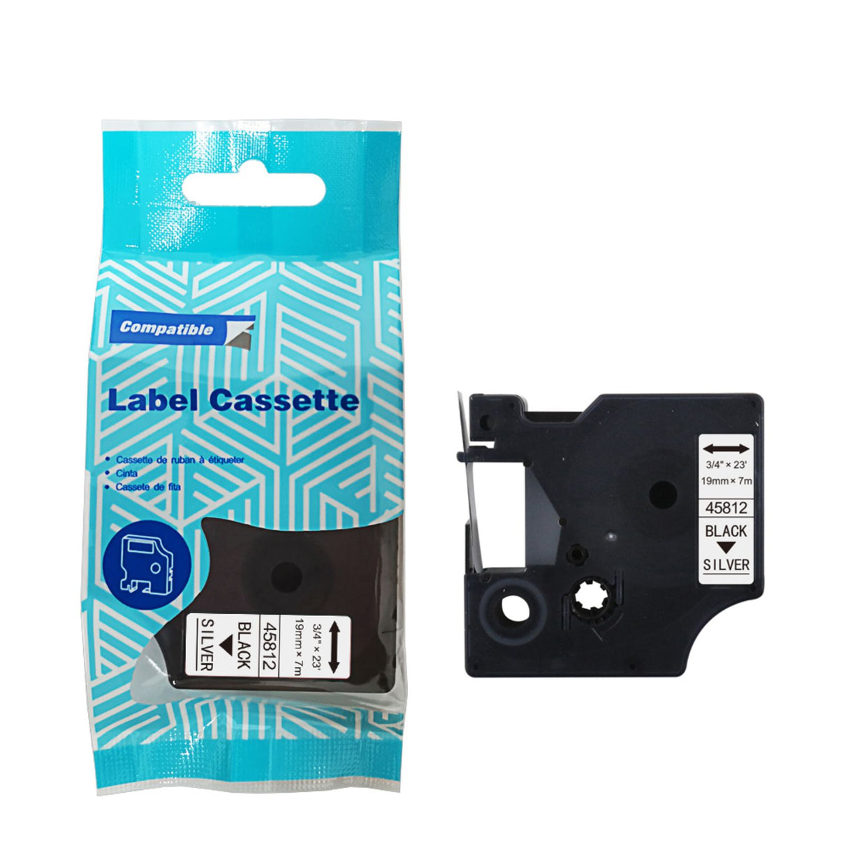 Alternatives Etikettenband zu Dymo D1 45812 Beschriftungsband
