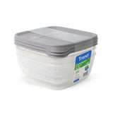 3er-Set Frischhaltedosen Meal-Prep-Boxen Dosen Aufbewahrungsdosen