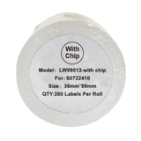 Alternative Etikettenrolle zu Dymo 99013 mit Chip / S0722410 mit Chip