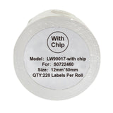 Alternative Etikettenrolle zu Dymo 99017 mit Chip / S0722460 mit Chip