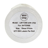 Alternative Etikettenrolle zu Dymo 11355 mit Chip / S0722550 mit Chip