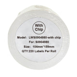 Alternative Etikettenrolle zu Dymo 5XL mit Chip / S0904980 mit Chip