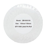 Alternative Etikettenrolle zu Zebra 100mm x 150mm Universaletiketten