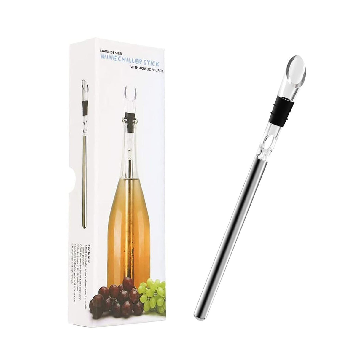Weinkühlstab Weinflaschenkühlerstab Kühlstab mit Weinausgiesser