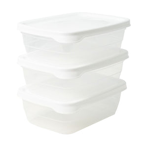 3er-Set Frischhaltedosen Aufbewahrungsdosen Boxen Meal-Prep-Dosen