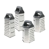4er-Set Edelstahl-Gemüsereiben L & XL Küchenreiben Handreiben