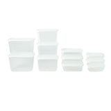 11-tlg. Frischhaltedosen-Set Vorratsdosen Gefrierdosen Meal-Prep-Dosen