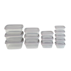 14-tlg. Frischhaltedosen-Set Gefrierdosen Vorratsdosen Meal-Prep-Dosen