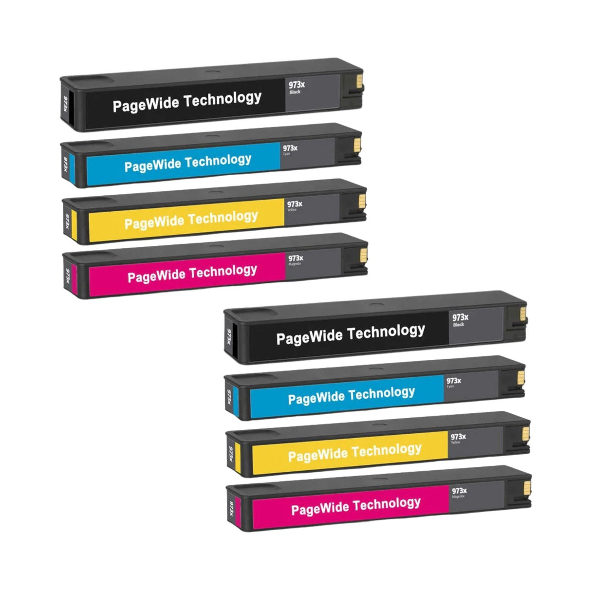 Kompatible Tintenpatrone XL für HP PageWide Pro 577dw - Black Cyan Yellow Magenta - 8er Set