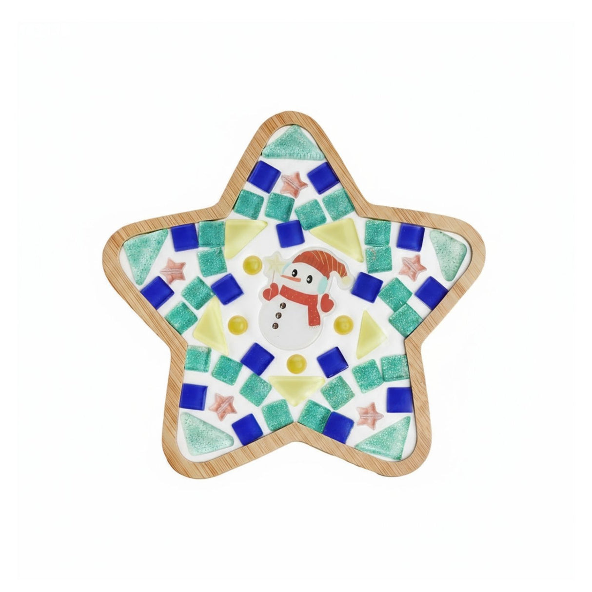 DIY-Mosaik-Bastelset Schneemann Mosaik-Untersetzer Stern-Untersetzer