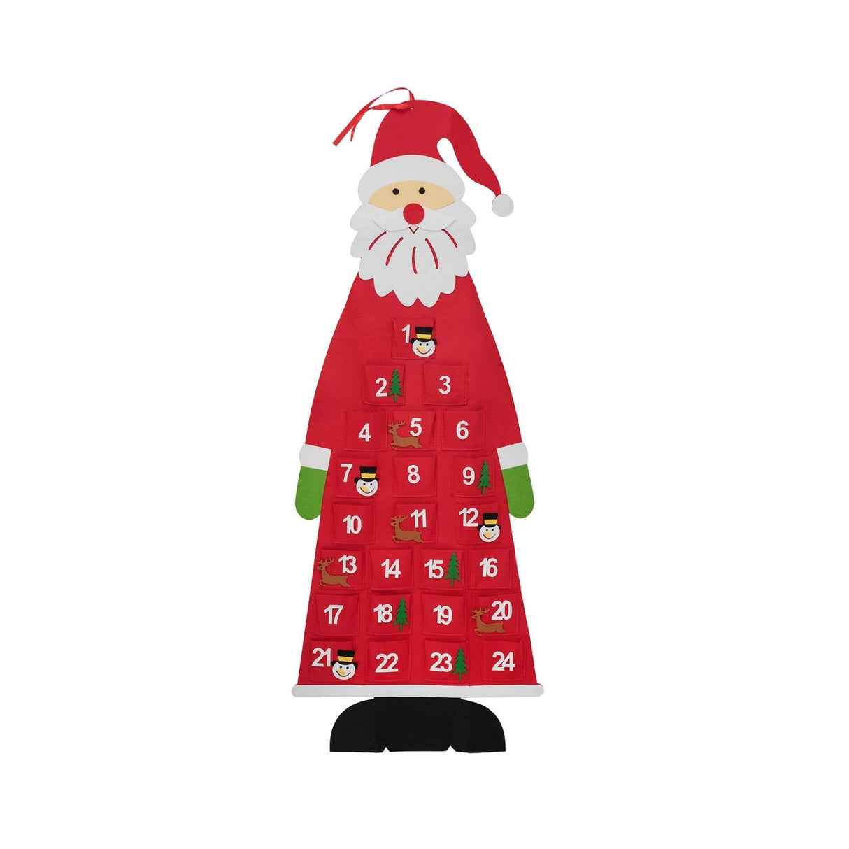 Adventskalender Weihnachtsmann Filz-Adventskalender Weihnachtskalender