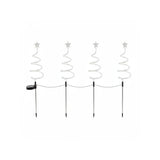 4er-Set LED Solar-Spiralbaum Solarleuchte Lichterkette Weihnachtsdeko