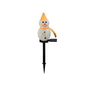 LED Solarlampe Schneemann Gartenbeleuchtung Solarleuchte Dekoleuchte