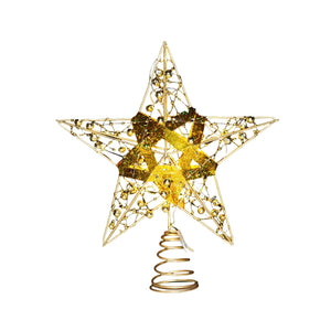 Christbaumspitze LED-Stern Weihnachtsbaumspitze Baumspitze mit Licht