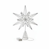Christbaumspitze Weihnachtsbaumschmuck LED-Stern Weihnachtsdeko