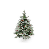 Weihnachtsbaum 120cm mit Schnee Kunsttanne Christbaum Tannenbaum