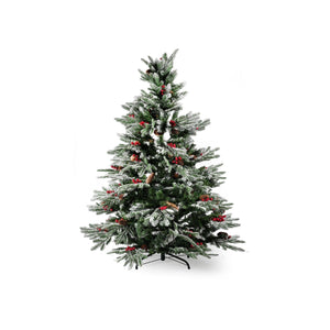 Weihnachtsbaum 150cm mit Schnee Christbaum Kunsttanne Tannenbaum
