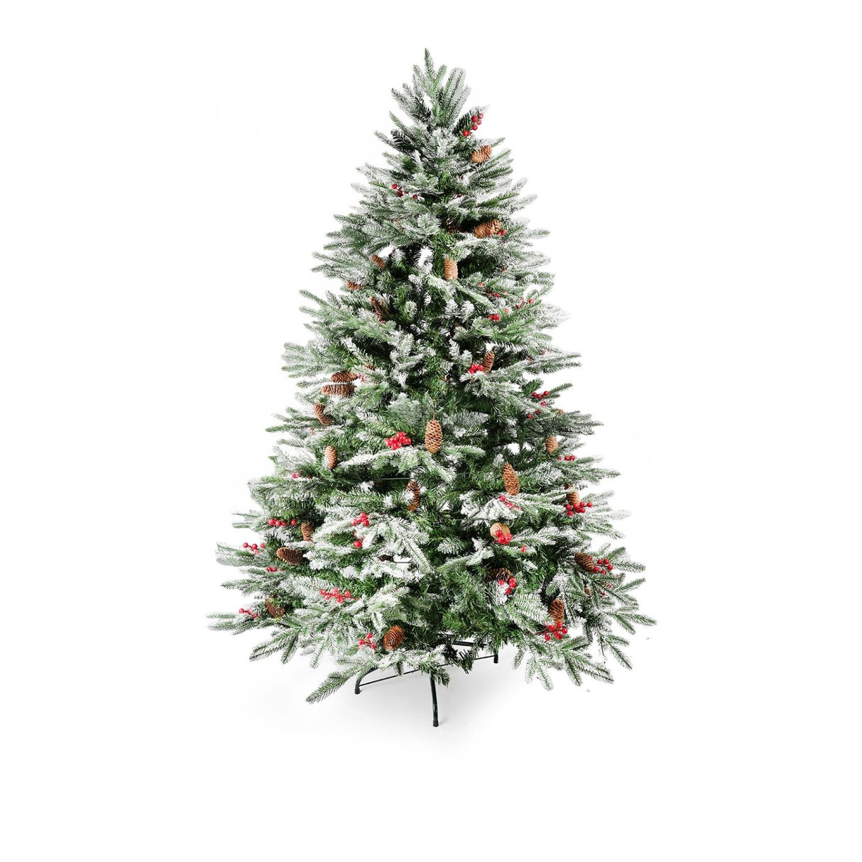 Weihnachtsbaum 210cm mit Schnee Christbaum Tannenbaum Kunsttanne