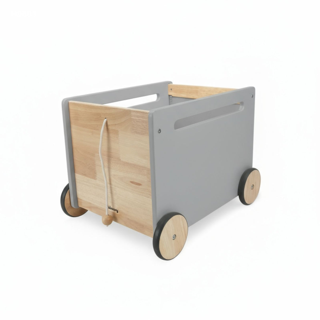 Spielzeugkiste auf Rollen Bücherkiste Spielzeugwagen Holz-Rollbox