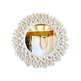 Makramee-Spiegel Boho-Spiegel Wandspiegel mit Makramee Ethno-Spiegel