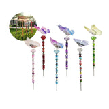 6er Set Gartenstecker Schmetterling Dekostecker Deko-Schmetterling