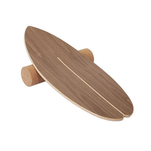 Balance Board mit Rolle Holz-Balancierbrett Balance Trainer Trickboard