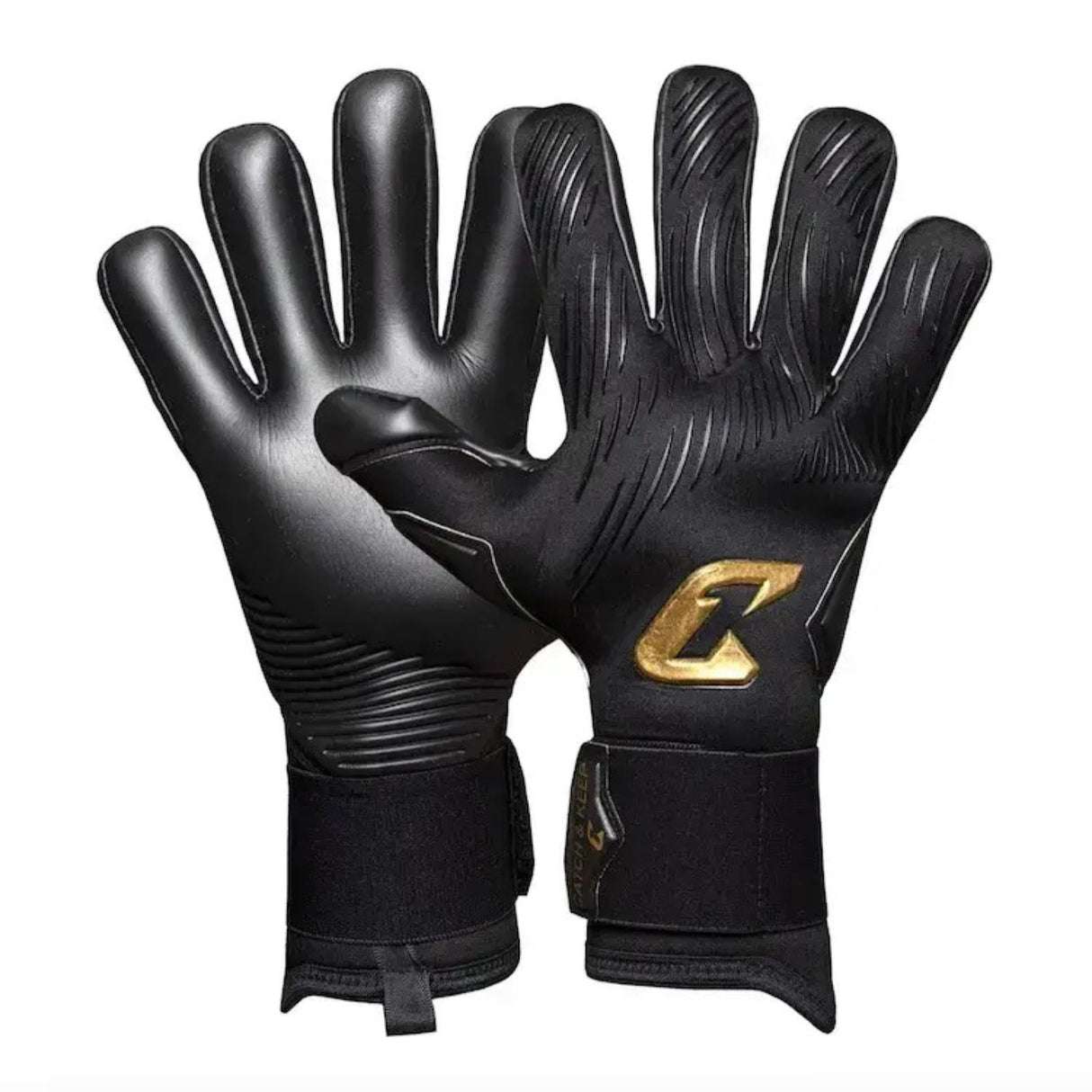 Fussballhandschuhe Invictus Black Gold Gr. 10 Torwart Goalie Handschuhe
