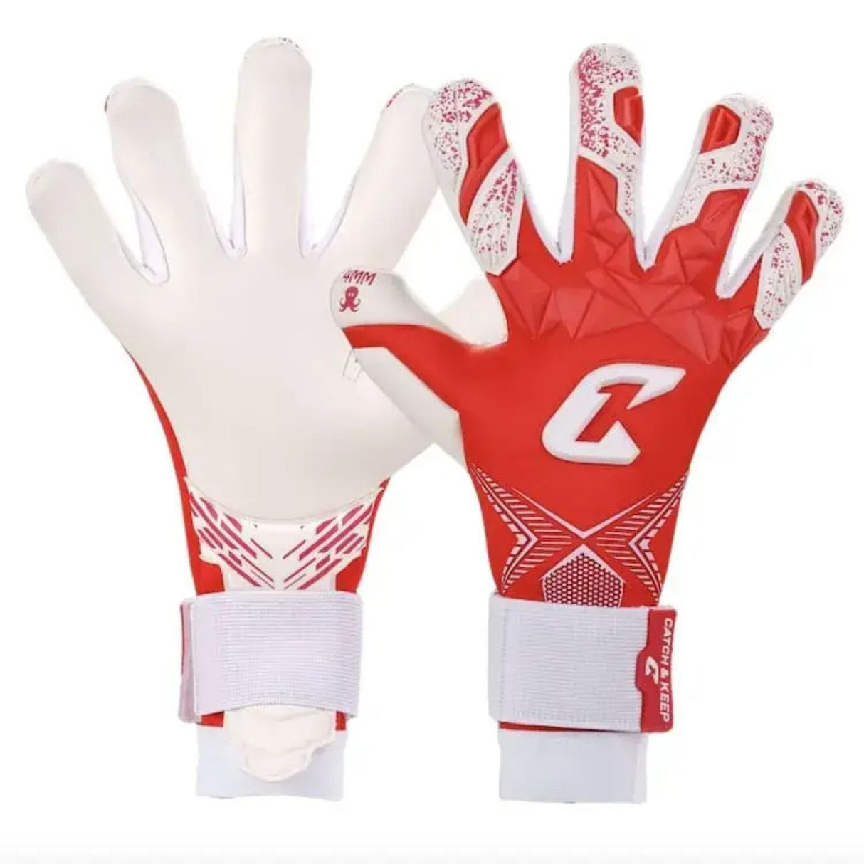 Fussballhandschuhe Pulse X Red Gr. 9.5 Torwart Goalie Handschuhe