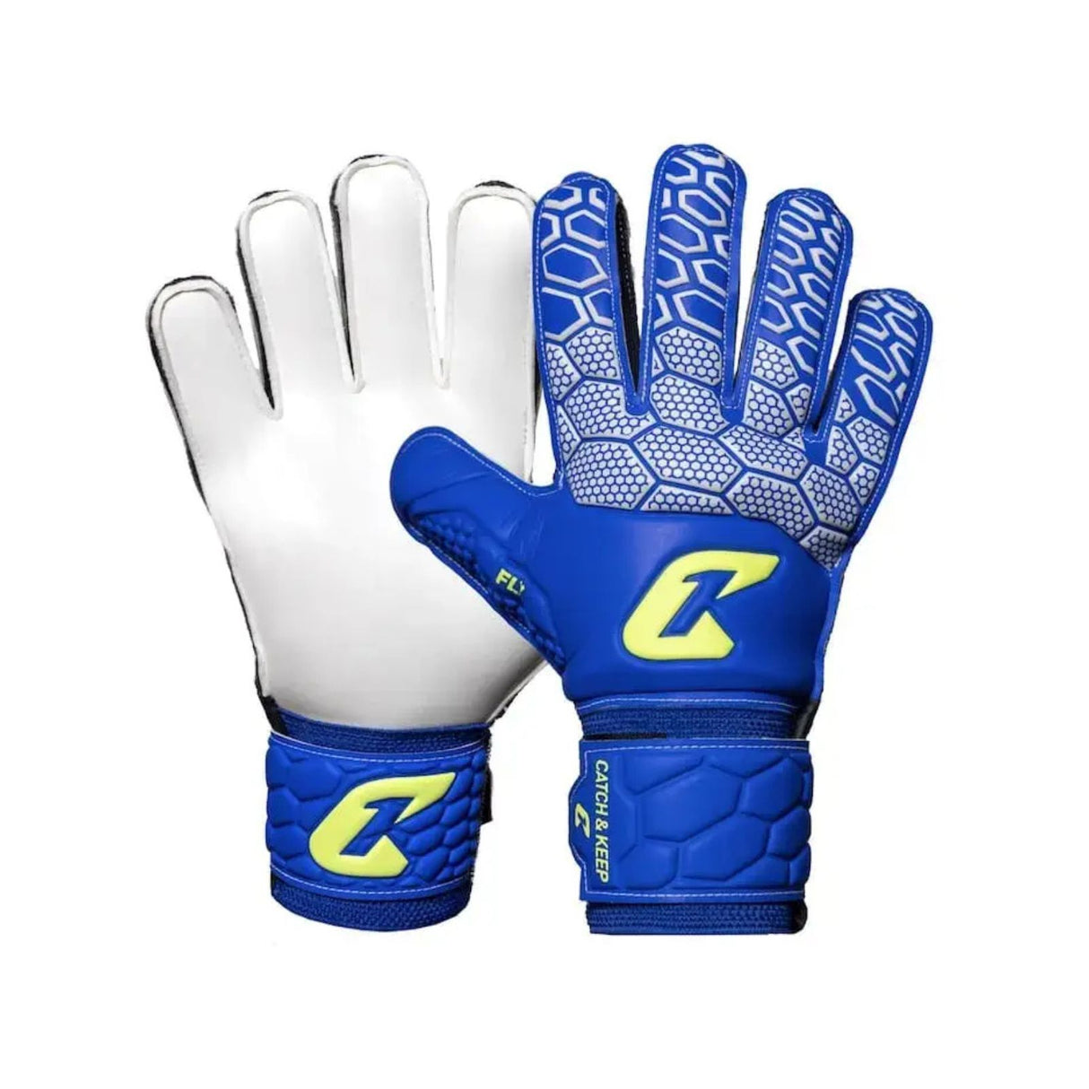 Fussballhandschuhe Fly Kids Blue Soul Gr. 7 Torwart Goalie Handschuhe