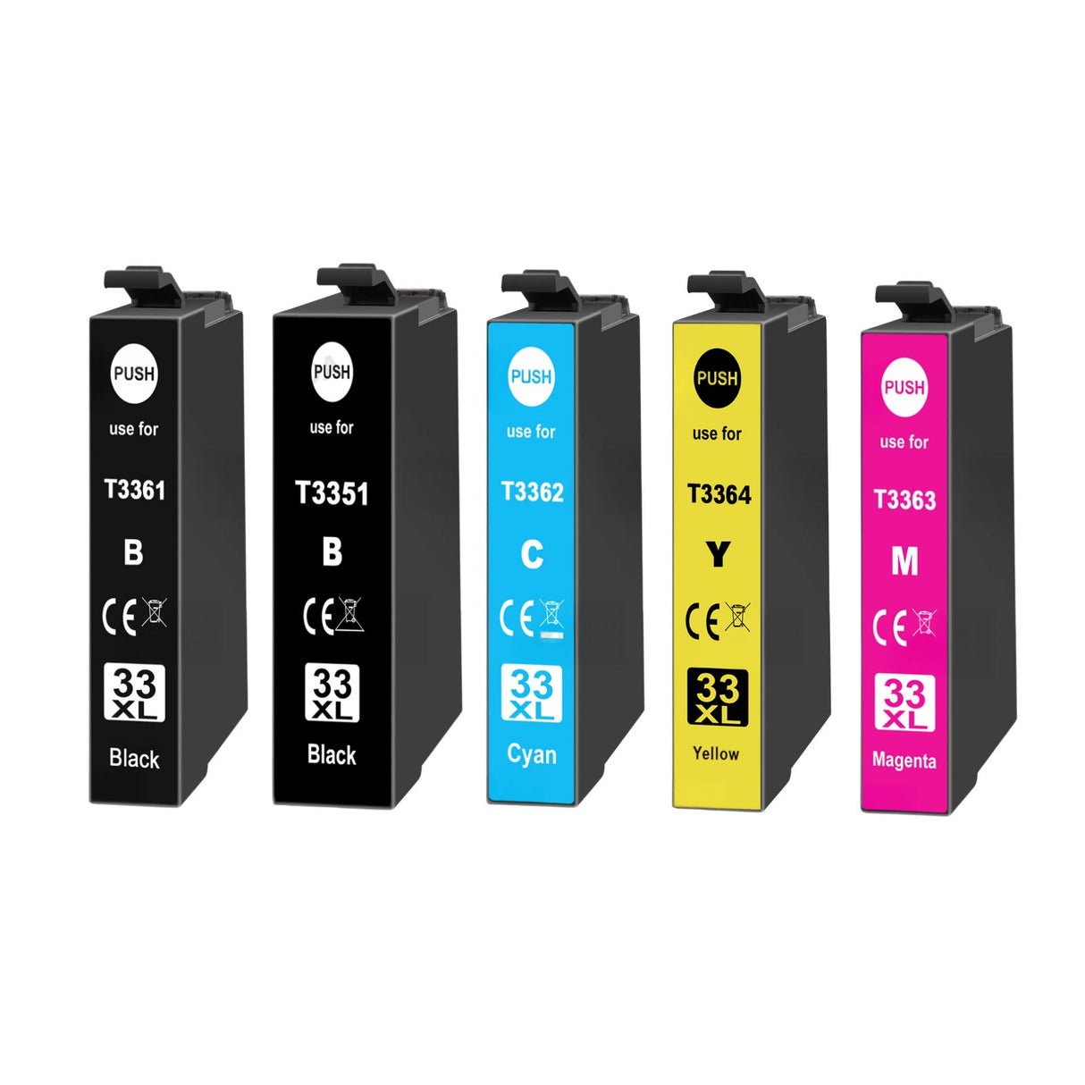 Kompatible Tintepatrone XL für Epson Expression Premium XP-645 - Photo Black - Black Cyan Yellow Magenta - 5er Set